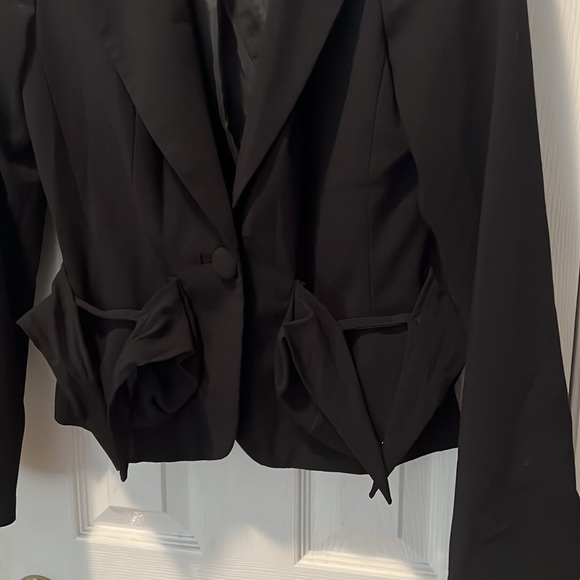 Allen B. Black One-Button Blazer Size M - Picture 3 of 7